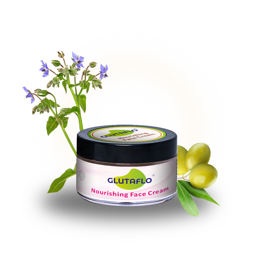 GLUTAFLO NOURISHING FACE CREAM With Sandalwood Oil & Sea Buckthorn Extract